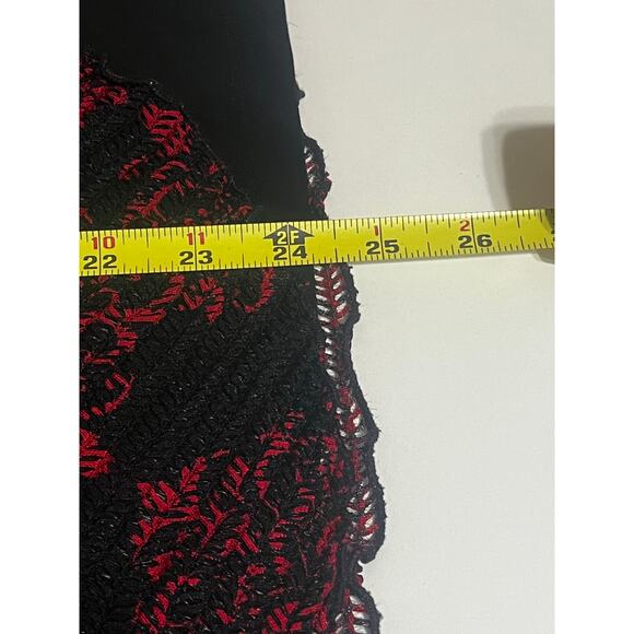 New Direction Red & Black Dark Fairy Style Top With Lining- Womens Size 1X-EUC - Picture 6 of 6